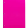 Sale 3 Hole Punch 24lb Colored Paper, 8.5 x 11, Ultra Fuchsia Pink, 100 Sheets/Pack (354428163) Multipurpose Paper
