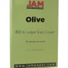 Best 80 lb. Cardstock Paper, 8.5" x 14", Olive Green, 50 Sheets/Pack (16729372) Card Stock