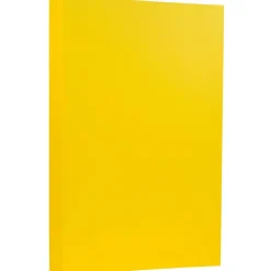 65 lb. Cardstock Paper, 8.5" x 14", Brite Hue Yellow, 50 Sheets/Pack (16730930) Card Stock