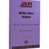 Sale 65 lb. Cardstock Paper, 8.5" x 14", Violet Purple, 50 Sheets/Pack (16730933) Card Stock