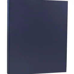Hot 80 lb. Cardstock Paper, 8.5" x 11", Navy Blue, 50 Sheets/Pack (LEBA242) Card Stock