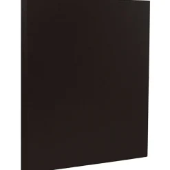 Discount 80 lb. Cardstock Paper, 8.5" x 11", Black, 50 Sheets/Pack (6293359) Card Stock