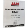 New 110 lb. Cardstock Paper, 8.5" x 11", Silver Stardream, 50 Sheets/Pack (181137) Card Stock