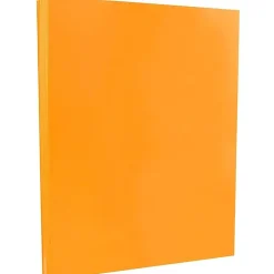 Discount 65 lb. Cardstock Paper, 8.5" x 11", Ultra Orange, 250 Sheets/Ream (151027B) Card Stock