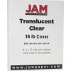 Sale 36 lb. Cover Paper, 8.5" x 11", Clear, 250 Sheets/Ream (1566B) Card Stock