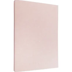 Outlet 30% Recycled Parchment Cardstock, 65 lb., 8.5" x 11", Salmon Pink, 50 Sheets/Pack (17137623) Card Stock