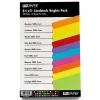 8.5" x 11" Cardstock, 100lb, Brights Variety Pack , 100/pack (81211-C-BRGHT-1) Card Stock