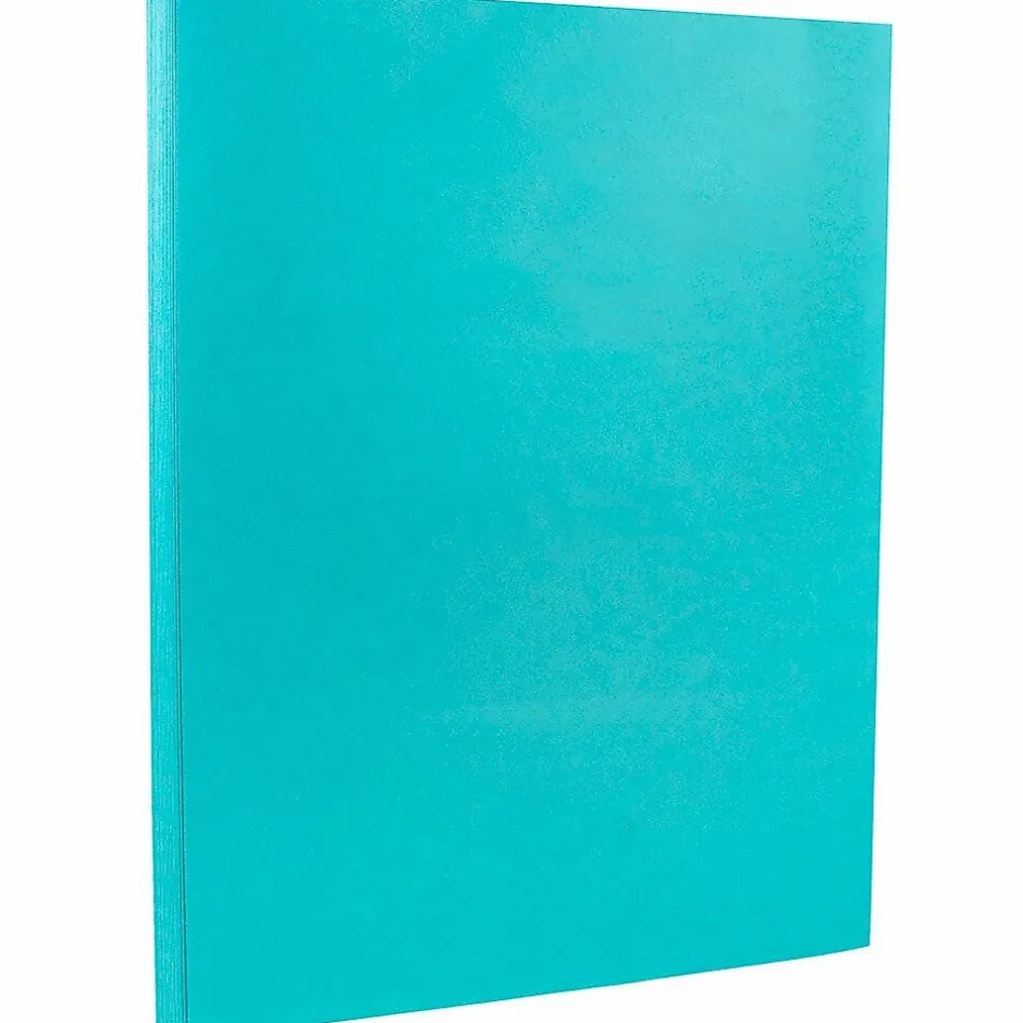 Best 8.5" x 11" Color Cardstock, 65lb, Sea Blue, 100/pack (102677G) Card Stock
