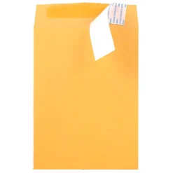 JAM Paper 7.5 x 10.5 Kraft Open End Catalog Envelopes with Peel and Seal Closure, Brown Kraft Manila, Bulk 500/Box (13034230C)* Catalog
