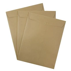 JAM Paper 10 x 13 Kraft Open End Catalog Envelopes with Clasp Closure, Brown Kraft Paper Bag, 25/Pack (563120854)* Catalog