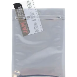 JAM Paper 6 x 8 Open End Catalog Foil Envelopes with Zip Closure, Clear, 25/Pack (3006A58A2)* Catalog