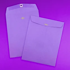 JAM Paper 10 x 13 Open End Catalog Colored Envelopes with Clasp Closure, Violet Purple Recycled, 25/Pack (v0128182a)* Catalog