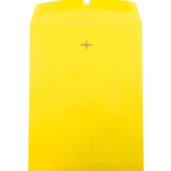 JAM Paper 10 x 13 Open End Catalog Colored Envelopes with Clasp Closure, Yellow Recycled, 50/Pack (900906710i)* Catalog