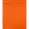 JAM Paper 9 x 12 Open End Catalog Colored Envelopes, Orange Recycled, 25/Pack (80410a)* Catalog
