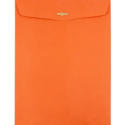 JAM Paper 10 x 13 Open End Catalog Colored Envelopes with Clasp Closure, Orange Recycled, 25/Pack (913745a)* Catalog