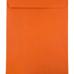 JAM Paper 10 x 13 Open End Catalog Colored Envelopes, Orange Recycled, 50/Pack (87766i)* Catalog