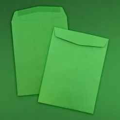 JAM Paper 10 x 13 Open End Catalog Colored Envelopes, Green Recycled, 25/Pack (v0128190a)* Catalog