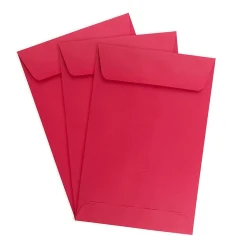 JAM Paper ® 6 x 9 Open End Catalog Colored Envelopes, Red Recycled, 250/Pack (V0128139D)* Catalog