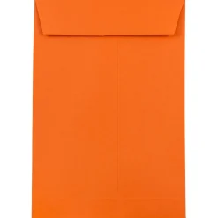 JAM Paper 6 x 9 Open End Catalog Colored Envelopes, Orange Recycled, 100/Pack (88129)* Catalog