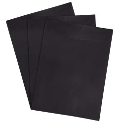 JAM Paper 9 x 12 Open End Catalog Envelopes, Black, 100/Pack (V01225)* Catalog