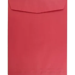JAM Paper 10 x 13 Open End Catalog Colored Envelopes, Red Recycled, 100/Pack (V0128192)* Catalog