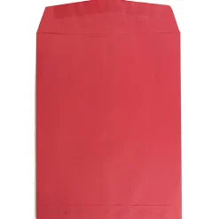 JAM Paper 10 x 13 Open End Catalog Colored Envelopes, Red Recycled, 100/Pack (V0128192)* Catalog