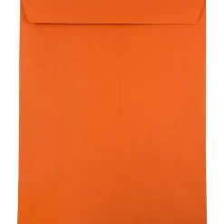 JAM Paper 10 x 13 Open End Catalog Colored Envelopes, Orange Recycled, 100/Pack (87766)* Catalog