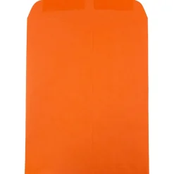 JAM Paper 9 x 12 Open End Catalog Colored Envelopes, Orange Recycled, 100/Pack (80410)* Catalog