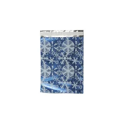 JAM Paper 9 x 12 Open End Catalog Foil Envelopes with Self-Adhesive Closure, Blue with White Snowflakes, 25/Pack (1333310)* Catalog