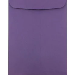 JAM Paper 9" x 12"" Open End Catalog Envelopes, Dark Purple, 10/Pack (51287430D)* Catalog