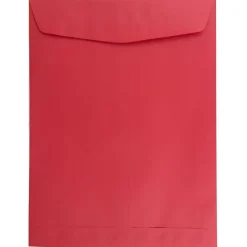 JAM Paper 9" x 12" Open End Catalog Colored Envelopes, Red Recycled, 10/Pack (80329B)* Catalog