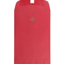 JAM Paper 6" x 9" Open End Catalog Colored Envelopes with Clasp Closure, Red Recycled, 10/Pack (87881B)* Catalog