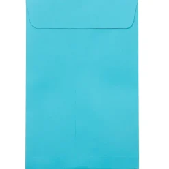 JAM Paper 6 x 9 Open End Envelopes, Pool Blue, 500 Pack (1644-102-500)* Business