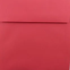 JAM Paper 8.5 x 8.5 Square Colored Invitation Envelopes, Red Recycled, Bulk 250/Box(2794374H)* Business