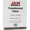 New 8.5" x 11" Translucent Clear Vellum Paper, 28 lbs., 70 Brightness, 100 Sheets/Pack (1263) Multipurpose Paper