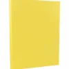 Clearance 8.5" x 11" Vellum Bristol Cardstock, 67lb, Yellow, 100/pack (169838G) Card Stock