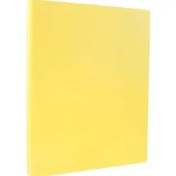 8.5" x 11" Vellum Bristol Cardstock, 110lb, Canary Yellow, 100/pack (816917020G) Card Stock