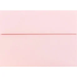 JAM Paper A7 Booklet Envelope 5 1/4" x 7 1/4", Baby Pink Pastel, 100/Pack (155627d)* Business