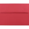 JAM Paper A7 Colored Invitation Envelopes, 5.25 x 7.25, Red Recycled, 50/Pack (15945I)* Business