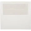 JAM Paper A9 Foil Lined Invitation Envelopes, 5.75 x 8.75, White with Ivory Foil, 50/Pack (532412546I)* Business