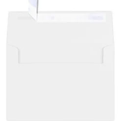 JAM Paper A7 Self Seal Invitation Envelopes, 5 1/4" x 7 1/4", Bright White, 25/Pack (FE4580-05-25)* Security Tinted