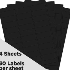 JAM Paper Address Labels, 1" x 2 5/8", , 30 Labels/Sheet, 4 Sheets/Pack (302228592)* Address Labels