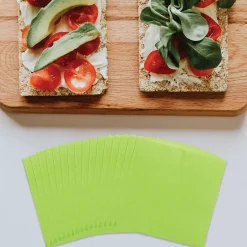 Napkins<JAM Paper Beverage Napkin, 2-ply, Lime Green, 50 Napkins/Pack (5255620723)