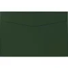 JAM Paper Booklet Envelope, 6" x 9", Dark Green, 50/Pack (263917092I)* Business