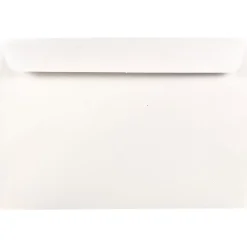 JAM Paper Booklet Envelope 6 1/2" x 9 1/2", White, 100/Pack (4241d)* Business