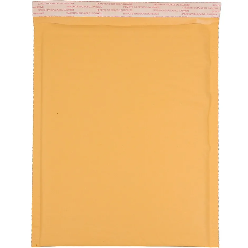 JAM Paper Bubble Lite Padded Mailers, Size 7, 14 1/4 x 18 1/2- Brown Kraft, 100/Pack (GCST657H)* Bubble Mailers