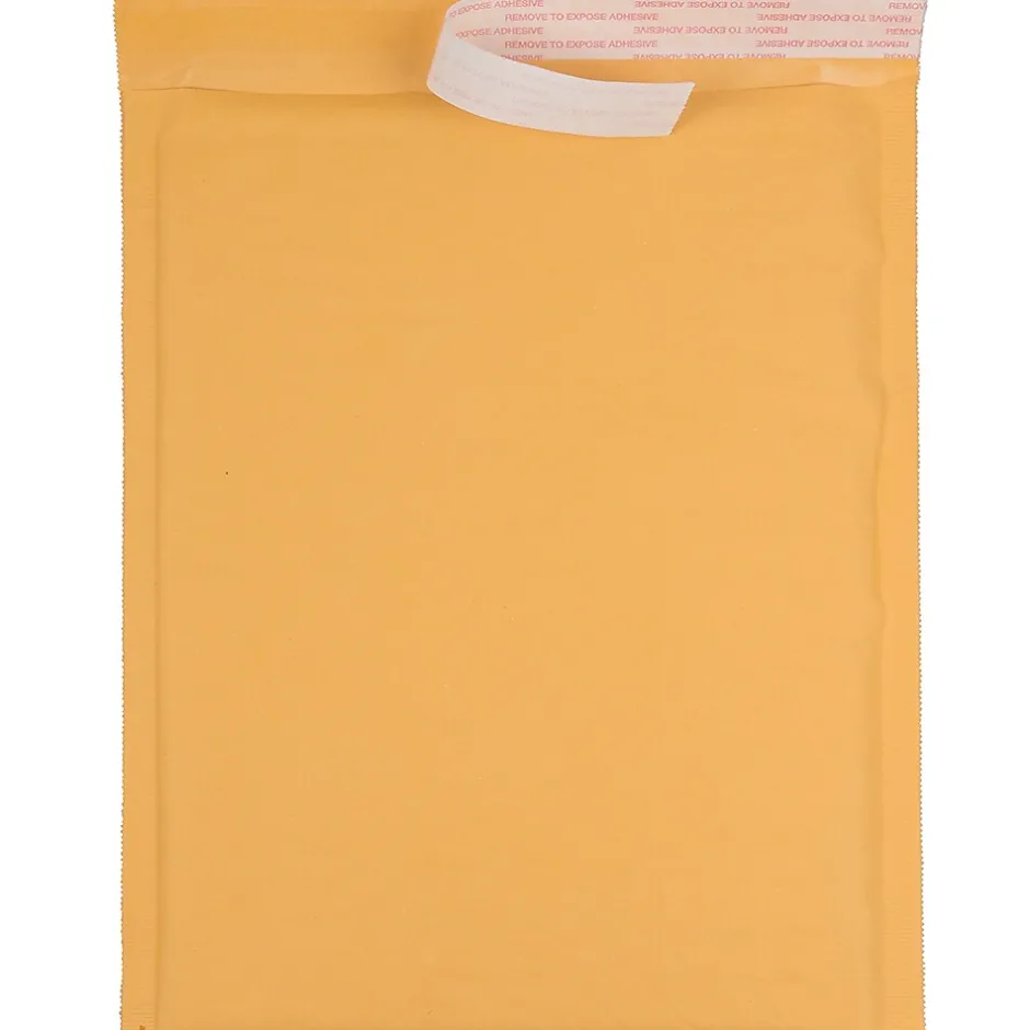 JAM Paper Bubble Lite Padded Mailers, Size 7, 14 1/4 x 18 1/2- Brown Kraft, 100/Pack (GCST657H)* Bubble Mailers