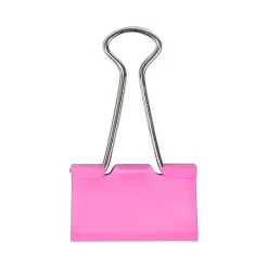 JAM Paper Colored Binder Clips, Medium, 5/8" Capacity, , 15/Pack (339BCPI) Pink Discount