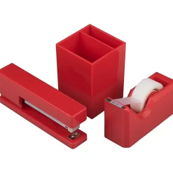 JAM Paper Desk Supplies Kit, Red, 3/Pack (337841RE) Online