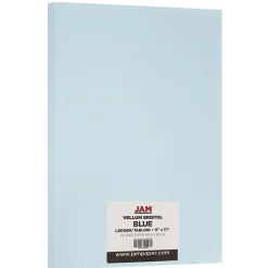 Sale ® Extra Heavy Weight 110lb Cardstock, 11 x 17 Tabloid Coverstock, Blue, 50 Sheets/Pack (16932841) Card Stock